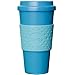 Copco 2510-0411 Acadia Double Wall Insulated Travel Mug with Non-Slip Sleeve, 16-Ounce, Translucent Teal