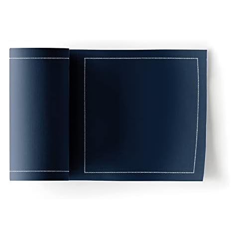 Cotton Cocktail Napkin - 4.5 x 4.5 in - 50 units per roll - Petrol Blue Cover