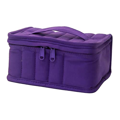 Estojo de transporte de óleo essencial bolsa de esmalte organizador de frascos de perfume à prova d'água portátil grande capacidade durável bolsas tote para viagem -