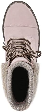CLIFFS BY WHITE MOUNTAIN Women's Duena Hiking Style Boot, Pale Pink/Fabric/Fleece, 7.5 W | Image 4