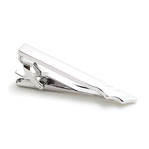 Set clásico de mancuerneros y pinza para corbata Silver Bat miniatura 5