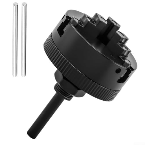 Juego de portabrocas de torno autocentrante de 3 mordazas, abrazadera de giro de madera de aleación de zinc con varillas de conexión, para taladro eléctrico y accesorios de mini torno