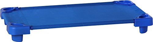 Sprogs Heavy Duty Childrens Standard 52"L Stackable Daycare Cots For Preschool Kids Sleeping, Resting, And Naptime, Spg-021-5, Blue (Pack Of 6) #TOP1