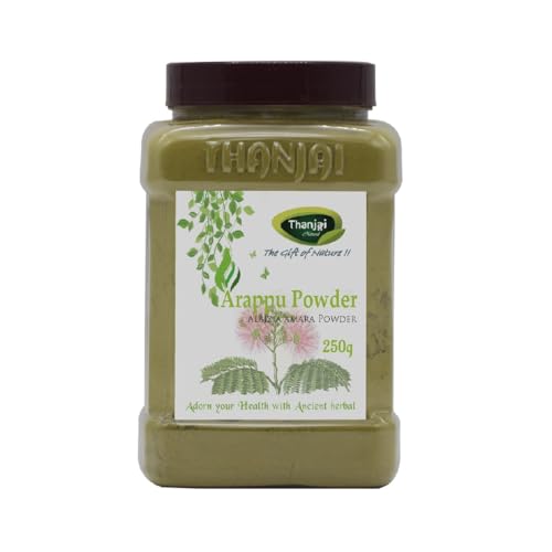 Image of Thanjai Natural Arappu Powder / Albizia Amara 250g (Jar) | 100% Natural, Sun-Dried Herbal Hair Wash & Bath | Traditional Care, No Chemicals, No Artificial Additives