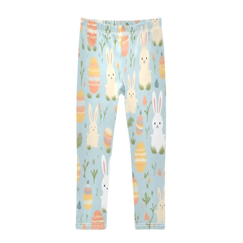 Bolaz Toddler Girls Leggings Printed Yoga Pants Leggings Stripe Eggs Easter for Kids