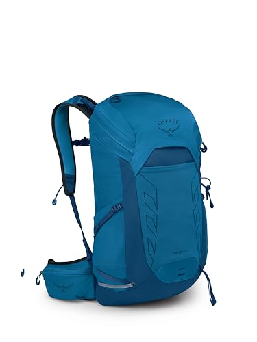 Image of Osprey Talon 26L Men's Lightweight Hiking Backpack - Daypack for Travel & Camping, Scoria Blue /Night Shift