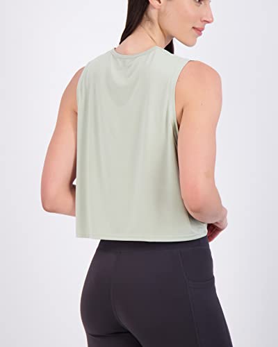 Image of 5-Pack: Women's Dry Fit Crop Summer Tank Top - Gym Yoga Workout Sports Tee Tank Tops for Women (Available in Plus Size)