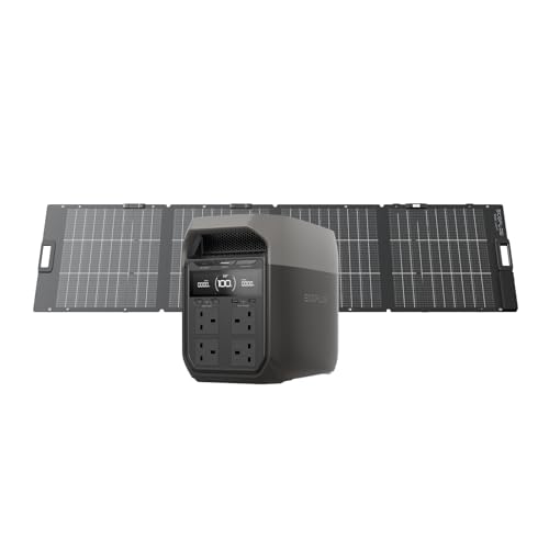 EcoFlow DELTA 3 Portable Power Station with 220W Solar Panel...
