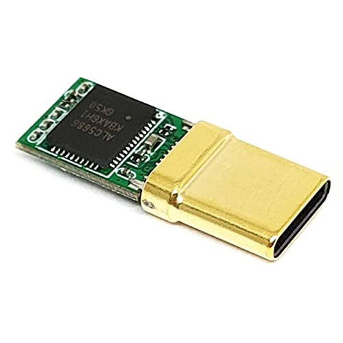 Tomshi Tomada macho USB-C, chip descodificador ALC5686, banhado em 1U, tomada de áudio 32Bit 384Khz, adaptador DIY conector de carregamento rápido