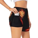 Short pour femme avec poches : ce short d'entraînement pour femme est livré avec une poche élastique intégrée sur le côté droit de la doublure intérieure, parfaite pour ranger votre téléphone ou d'autres petits objets en toute sécurité. Cette fonction vous permet de vous déplacer librement sans vous soucier que votre téléphone ne glisse