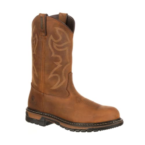 ROCKY Original Ride Branson Steel Toe Waterproof Western Boots, Aztec Crazy Horse, Size 9.5(ME) by ROCKY - Image 8
