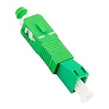 Glasfaser Adapter LC/APC Buchse auf SC/APC Stecker für Singlemode 9/125um, Wiederverwendbarer Hybrid-Glasfaser-Adapterstecker mit Geringer Einfügedämpfung für OTDR, VFL und Netzwerkanwendungen