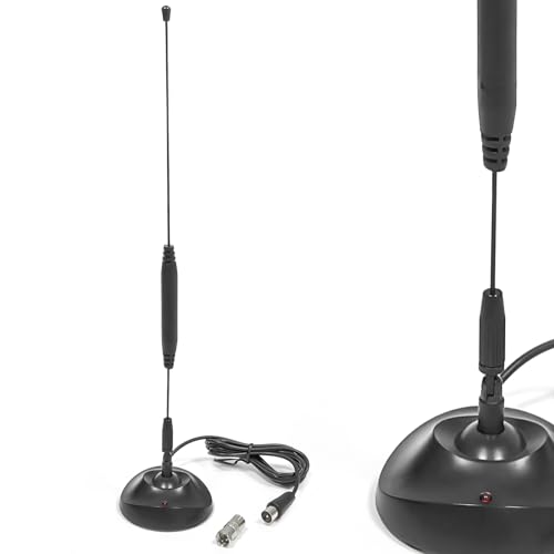hb-digital Antena DVB-T/T2 Activa con Amplificador 22dB DAB+ FM