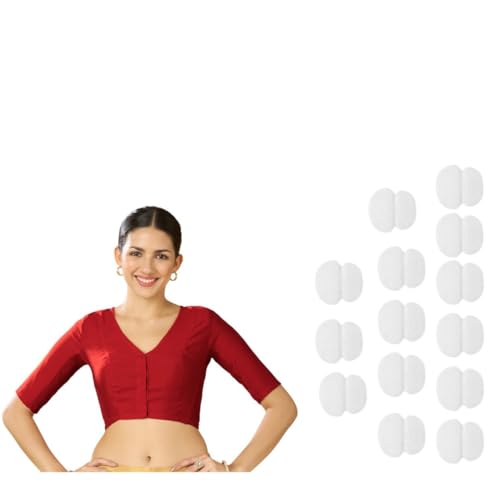 Image of Studio Shringaar Women's Cotton Stretchable (Smocked) Readymade Saree Blouse