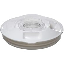 Univen Blender Jar Lid and Cap fits Oster 124461 Round Jar with 5.125" Inside Diameter White