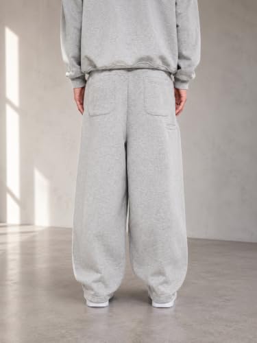 Image of 320 GSM Heavyweight Baggy Track Pants for Men | Oversized Fleece Sweatpants | Relaxed Fit Joggers with Deep Side Pockets | Winter Casual Lounge Wear | Elastic Waist with Drawstring