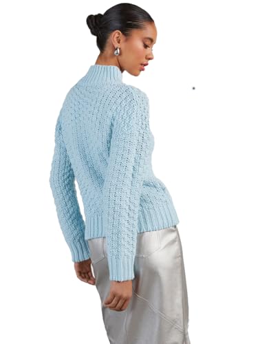 Image of cordat Women's 2024 Fall Long Sleeve Turtleneck Sweater Tops Hollow Knit Soft Pullover Jumper