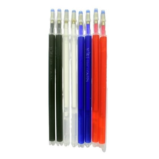 S S Mart Heat Erasable Fabric Marking Refills for Tailors (Blue, Red, Black, White Combination Each Color Two pcs) Auto-Vanishing Pen for Tailors Sewing, Embroidery and Quilting Dressmaking-image-48