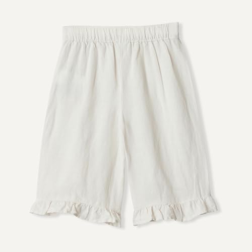 Image of Amazon Essentials x Sofia Grainge Toddlers and Baby Girls' Cotton Linen Wide Leg Pull-on Pant with Ruffles
