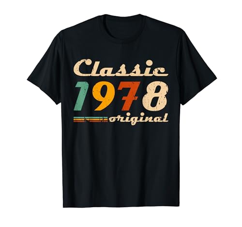 Classic 1978 Original Men Women Birth Of Birthday Vintage T�V���c