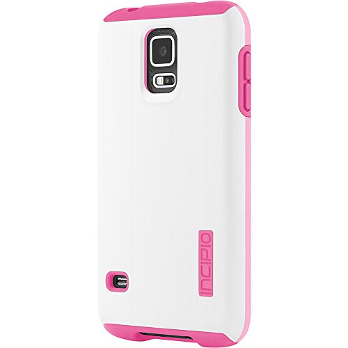 Incipio DualPro Shine Case for Samsung Galaxy S5 - Retail Packaging - White/Pink