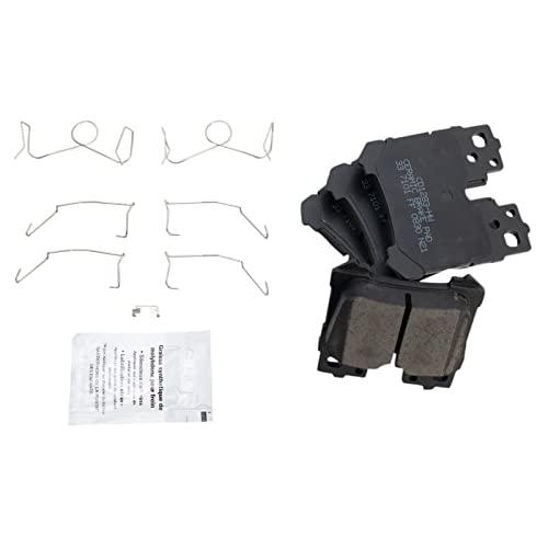 Image of TRQ Rear Ceramic Brake Pad and Rotor Set | For 07-08 Lexus LS460 09-13 RWD 14-17 L 14-17 Base Model