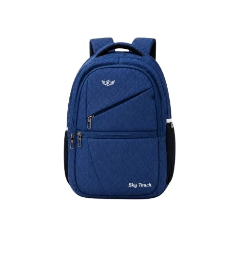 Premium Blue Backpack Water Resistant Laptop Bag School Office Travel Durable Multi Compartment Unisex Stylish Everyday Use Design-image-40
