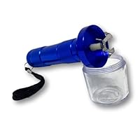 EKNA Elektro Grinder - Batterie Betrieben - Automatisch - Aluminium - Electric Mill (Blau)