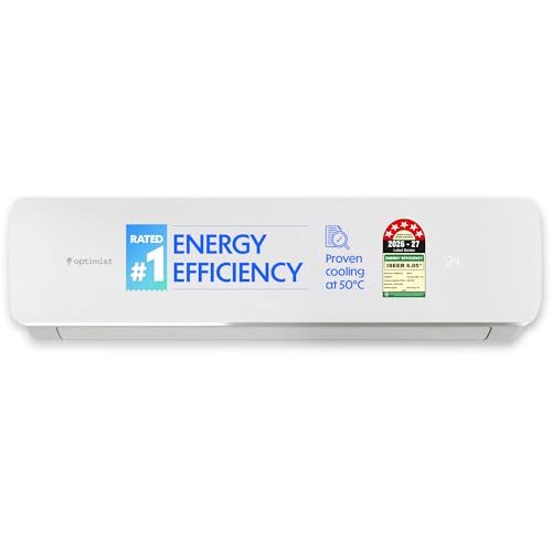Image of Optimist 1.39 Ton New 5 Star Rated (ISEER 6.05), Wi-Fi Inverter Split AC | Proven Cooling at 50C | Turbo+ Fastest Cooling | Smart App with Gas Level Indicator(OU: SUHC48ZV, IU: SEHC48ZV)