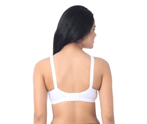 Image of INNER TOUCH Women's Cotton Non-Padded Non-Wired Broad Strap /Full Coverage Bra