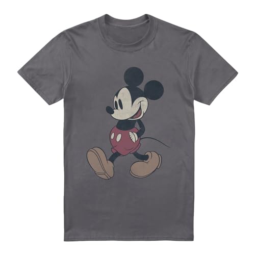 T-shirt Mickey Wander Disney unisexe anthracite en coton pour look décontracté