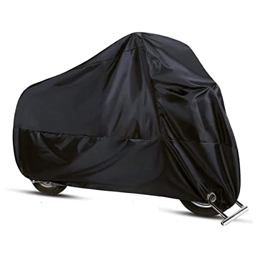 ANFTOP Funda Protector para Moto de 210D tela impermeable Cubierta para Moto / Motocicleta , Resistente al Agua a Prueba de UV polvo Color Negro 4XL / XXXXL