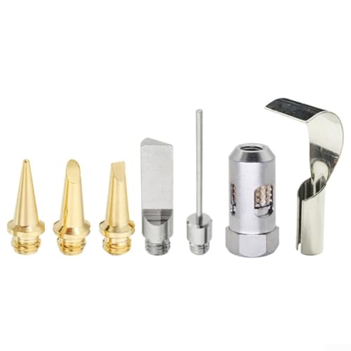 Juego completo de soldador con soplete de butano y múltiples puntas de corte para aplicaciones (7 piezas)