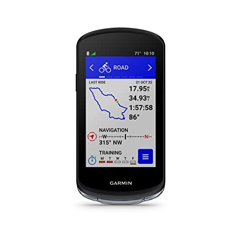 Garmin Edge 1040 Gps Cycling Computer With Solar Charging Capabilities, On And Off-Road, With Case, Speed And Cadence Sensors And Wearable4U E-Bank Bundle #TOP1