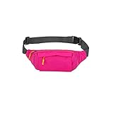 NVNVNMM Riñonera Paquete de Cintura Impermeable Mujeres Deportes Running Bolsa de Cintura para Hombres Tenedor de teléfono móvil Bolsa de cinturón Gimnasio Fitness Travel Oficina Bolsas de Pecho(Red)