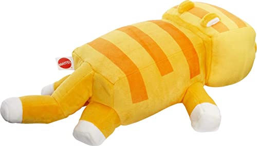 Mattel Minecraft Plush Cat 12-Inch Stuffed Animal Figure, Floppy Soft Doll Inspired By Video Game Character, Collectible Toy #TOP4