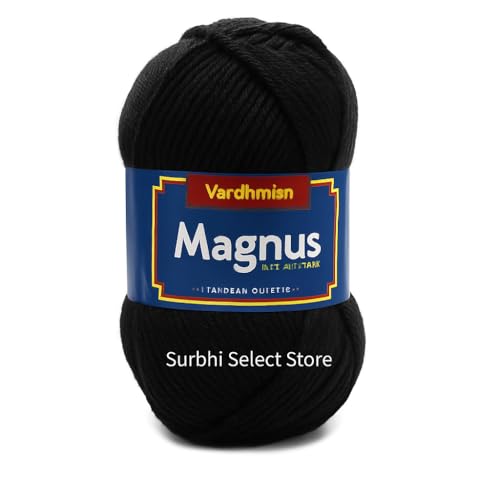 Image of Vardhman Acrylic Knitting Wool Grey Ball (200 Grams). Soft Wool Ball Hand Knitting Wool /Art Craft Fingering Crochet Hook Yarn for Sweaters, mufflers, caps, Soft & Thick (mota) Wool