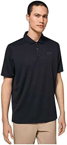 Oakley Men's Icon TN Protect RC Polo, Blackout, Small