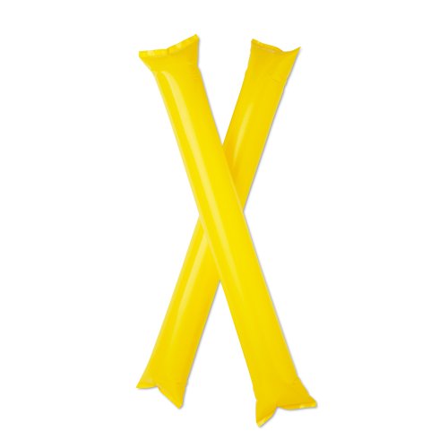 eBuyGB Unisex 1202905-10 eBuyGB Pack of 10 Cheering Sticks Bang Bang Noise Makers Clappers for Football Sports Events Red, Pack UK