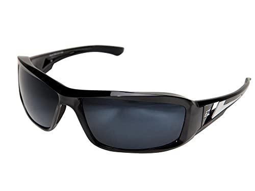 Edge TXB21-G15-7 Brazeau Polarized Wrap-Around Safety Glasses, Anti-Scratch, Non-Slip, UV 400, Military Grade, ANSI/ISEA & MCEPS Compliant, 5.04