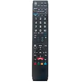 AULCMEET Telecomando di ricambio GB058WJSA GA983WJSA GA902WJSA GB005WJSA Sub GA903WJSA adatto per Sharp LCD COLOUR TELEVISION LC-40LE814E LC-40LE814RU LC-46LE814E LC-46LE814RU LC-40LX814RU E LC-46.