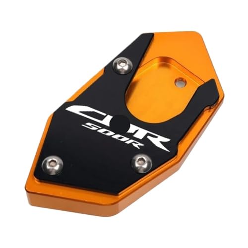 Extension béquille CBR500R pour éviter l'enfoncement de la moto dans le bitume chaud
