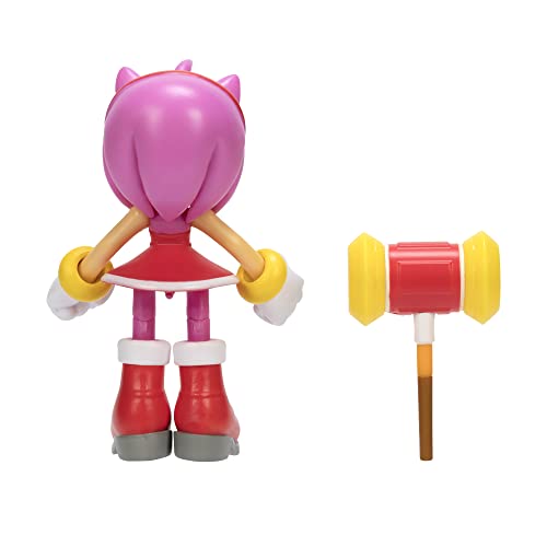 Sonic The Hedgehog 4-Inch Action Figure Modern Amy With Hammer Collectible Toy #TOP2