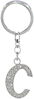 BB Accessories Diamante Alphabet Letter Keyring - C