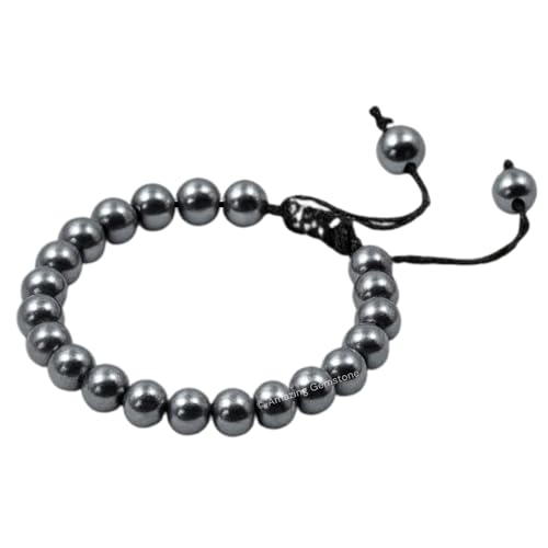 Amazing Gemstone Black Pearl Bracelet for Women Men's Gifts - Protection Healing Crystal Bracelet - 8mm Gemstone Beaded Adjustable Bracelet Pulseras Para Hombres Mujer Stocking Stuffers - Image 3