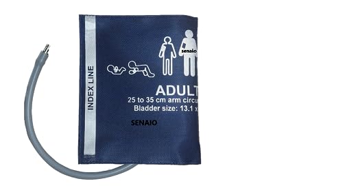Image of Reusable Adult BP Cuff /NIBP Cuff 25-35 cm in Durable Nylon for Multipara Patient Monitors - Indiamedicart