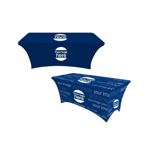 Customized Tablecloth 4Ft 6 Ft 8 Ft Table Runner Personalized Tablecloth For Tradeshow Events Birthday Wedding Anniversary Tradeshow Mantel Personalizado (Rectangular Spandex 6 Ft) #TOP27