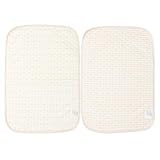 [MOMSMENU] おむつ替えシート ベビー 防水 オーガニックコットン 滑り止め付き 洗濯可 30×45cm 2枚セット