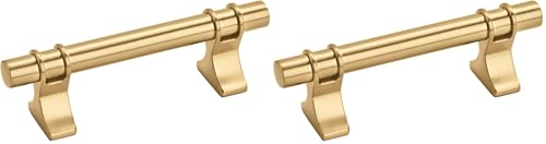 Image of Amerock | Cabinet Pull | Champagne Bronze | 3 inch (76 mm) Center to Center | Davenport | 2 Pack | Drawer Pull | Drawer Handle | Cabinet Hardware