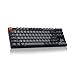 Keychron K8 Tenkeyless Wireless Mechanical Keyboard for Mac, White Backlight, Bluetooth, Multitasking, Type-C Wired Gaming Keyboard for Windows with Brown Switch